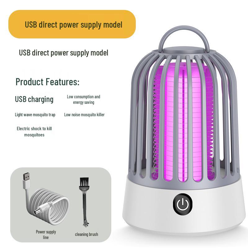 Dual-Use Electric Mosquito Killer Lamp: Indoor/Outdoor Purple Light Trap & Repellent Device