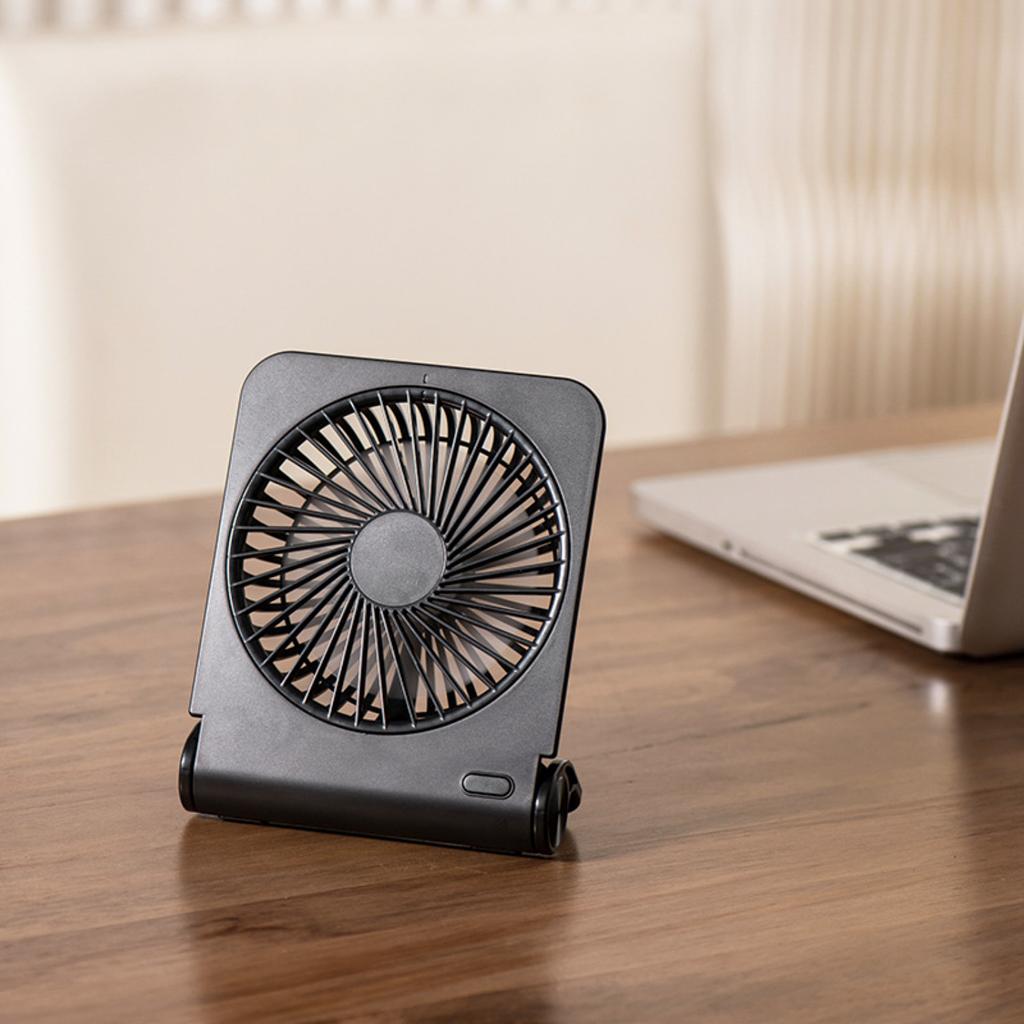 Light And Thin Desktop Fan 2025 New Mini Portable Mute Folding Fan Office Students USB Mini Fan Handheld Office Living Room Fan
