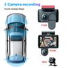 3-channel Dashcam, In-vehicle Black Box, 1080P HD Resolution, Infrared Night Vision, with Parking Monitoring and Gravity Sensor