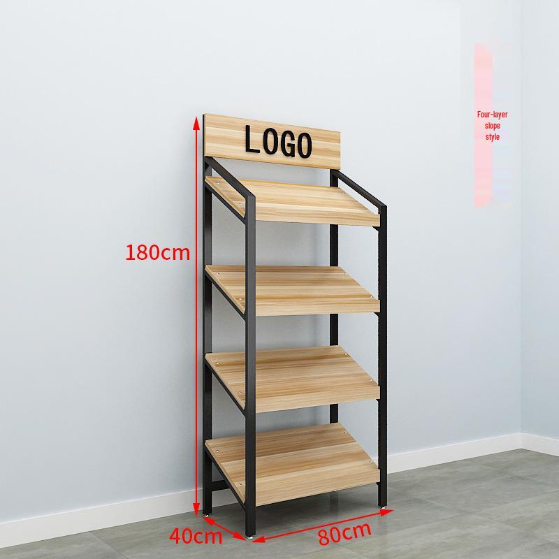 Slanted Multi-Layer Display Rack for Snacks, Jewelry, and Shoes