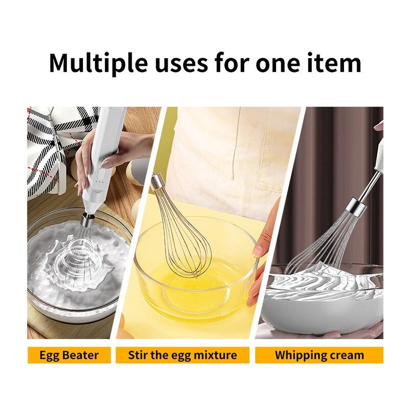 Xiaomi Xiaomi 1 PCS Electric Milk Frother Handheld Egg Beater Coffee Milk Drink Egg Mixer Foamer Foamer Household Kitchen Cooking Tool