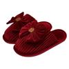 Wedding slippers newlywed couple style groom and bride dowry festive red pair of winter light luxury wedding shoes