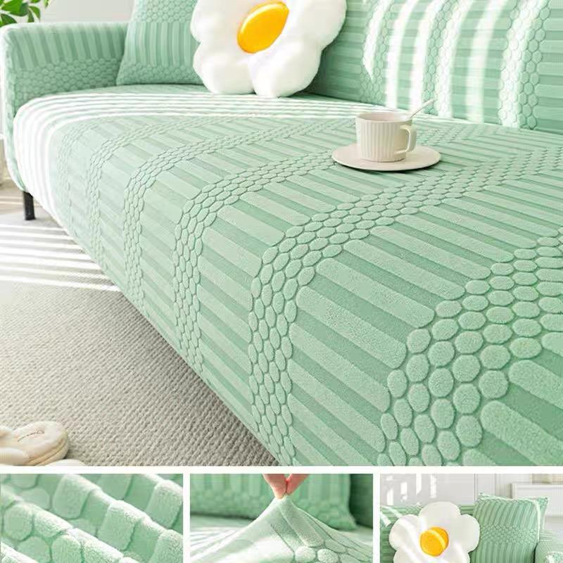 Grube nordyckie żakardowe pokrowce na sofę do salonu regulowane elastyczne pokrowce na sofy pokrowce na sofy na fotele antypoślizgowe pokrowce na kanapę