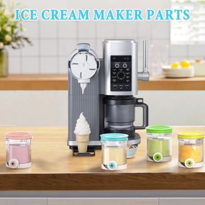 3 Pcs Replacement for Creami Swirl Pints And Lids Ice Cream Soft Serve Maker Accessories for Ninja NC700/NC701