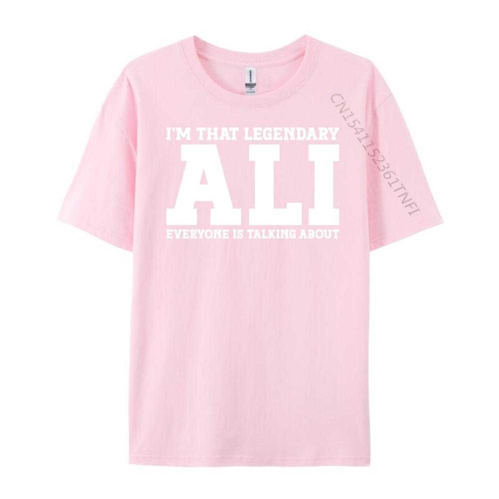 Ali Personal Name Ali Black Graphic Tees Limited Time Special Camisetas Luxury Designer Mans Short Sleeve Tee