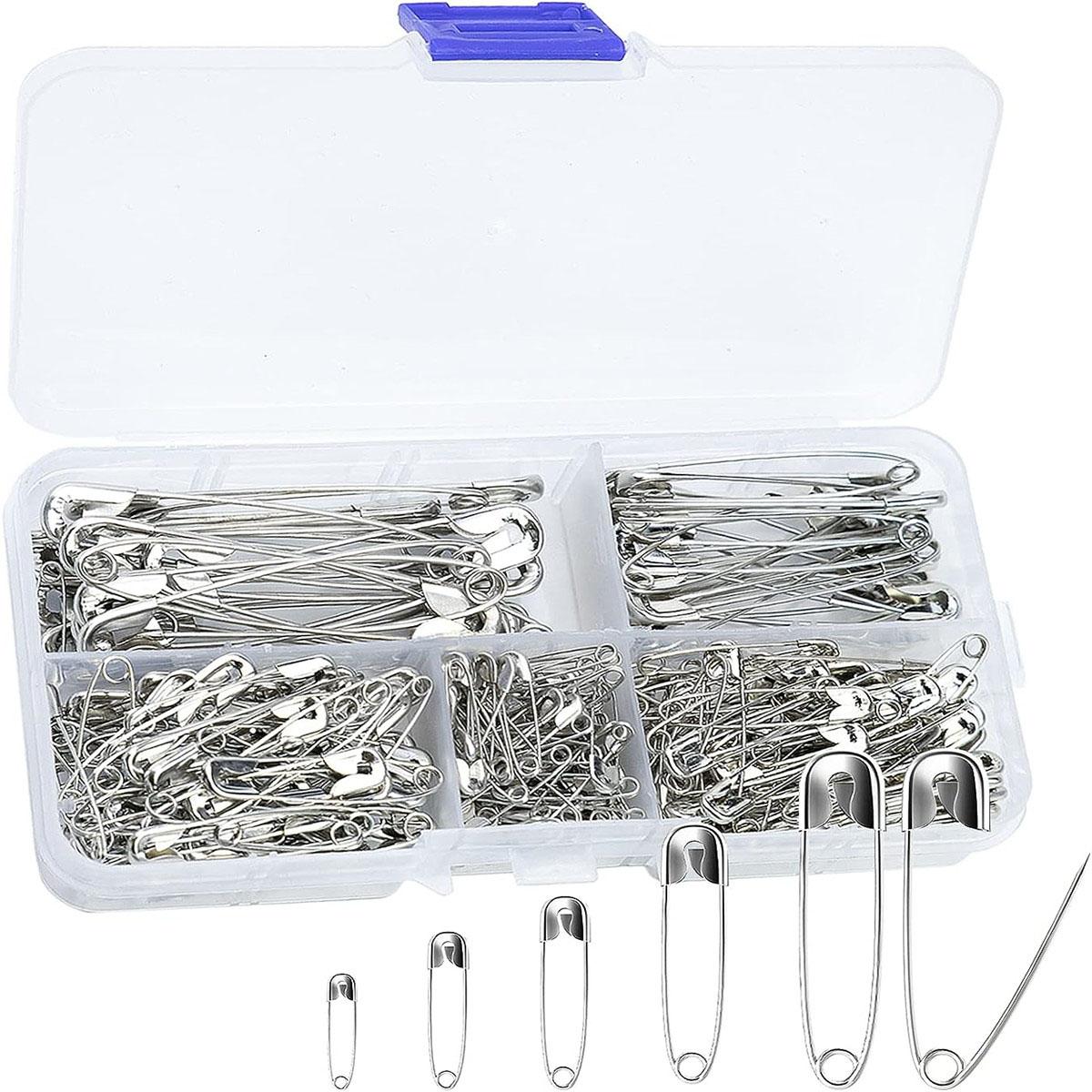 

260 шт. Английские булавки разных размеров, большие и маленькие английские булавки для шитья одежды L