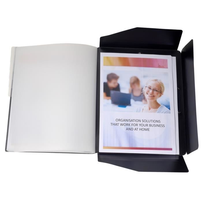 EXACOMPTA Trieur 24x32cm Polypropylène 12 Compartiments Noir