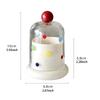 1Pcs Multifunctional Cotton Swab Toothpick Polka Dot Storage Box With Dustproof Clear Cover For Bathroom