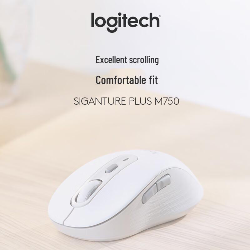 Logitech M750M Wireless Bluetooth Mouse, White