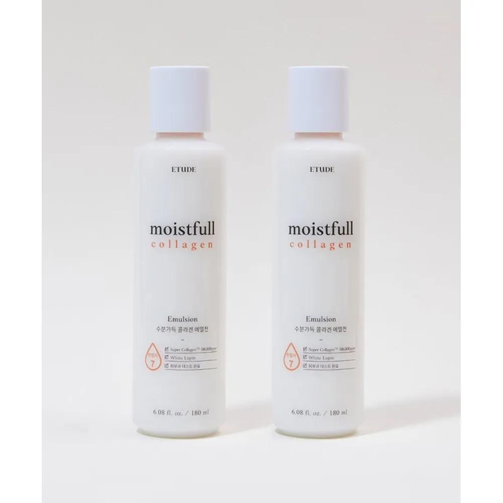 Moisture-Rich Collagen Emulsion 180ml x 2 / Hydrating Skin Care Lotion
