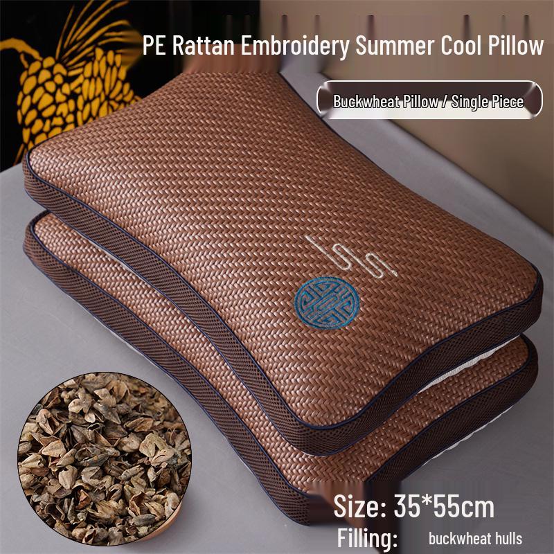 Summer Ice Cool Pillow with Buckwheat Core - Free Shipping