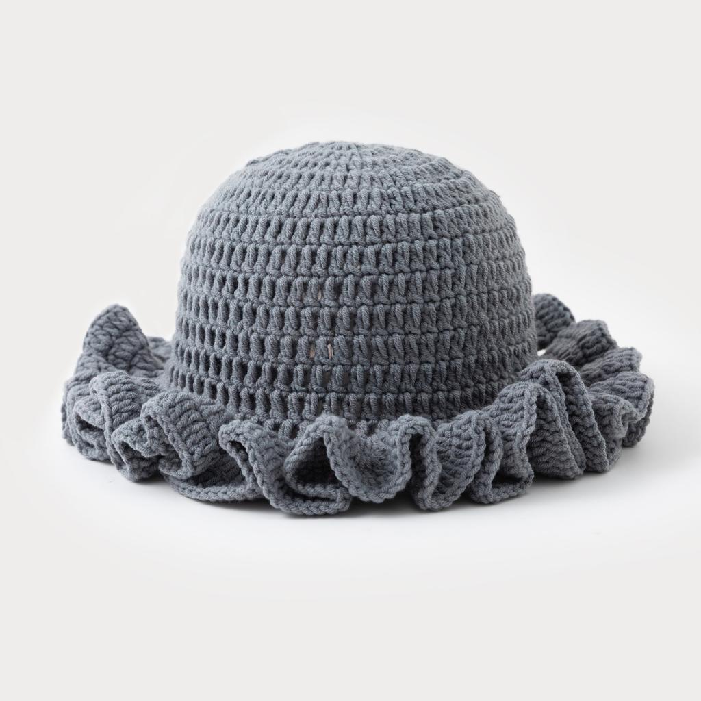 Thick Windproof Hat for Autumn and Winter, Woven Yarn, Hand Knitted Outdoor Windproof Head, Warm Hat