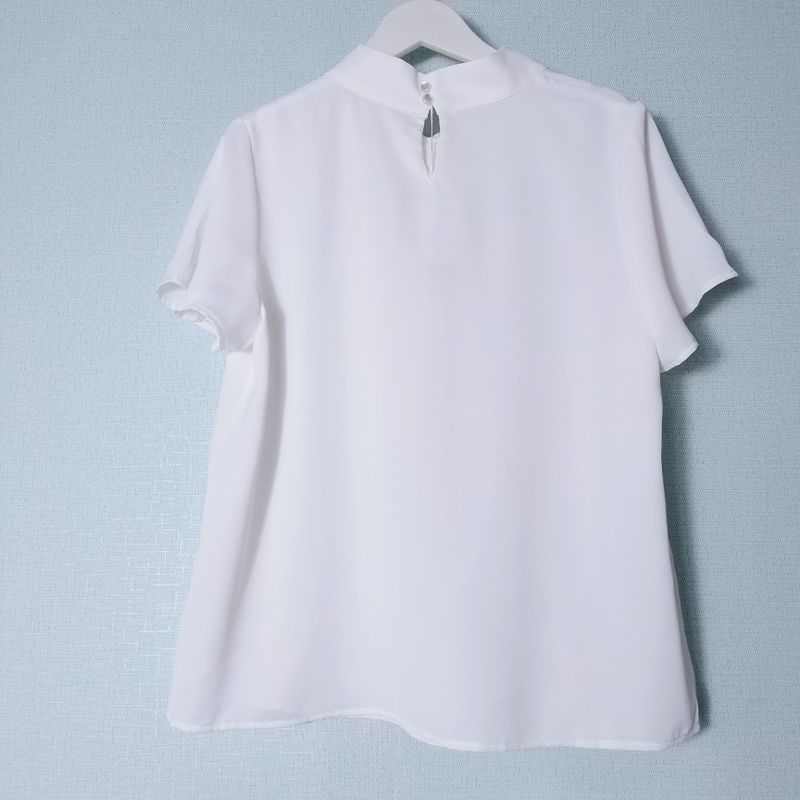 Export Japanese Single Tail Goods round Neck Pullover Long Sleeves Shirt Women's Stylish Business All-Matching Shirt Bottoming Shirt Small