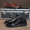 Men's shoes new trendy tower fashion business casual leather shoes breathable comfortable lazy one pedal men's leather shoes