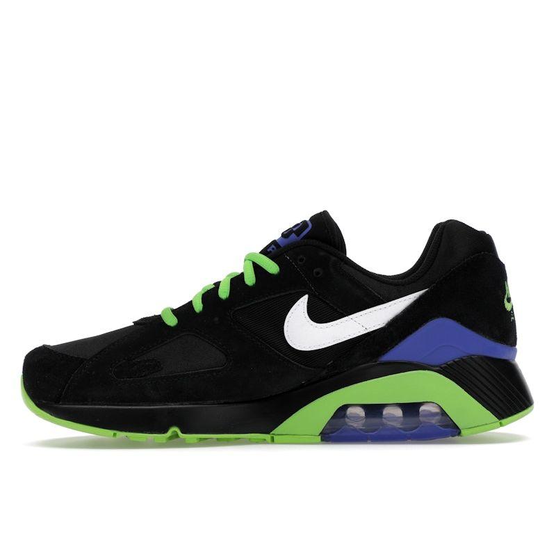Nike Air Max 180 Joker Unisex Sneakers Black White Action-Green FZ3058-001