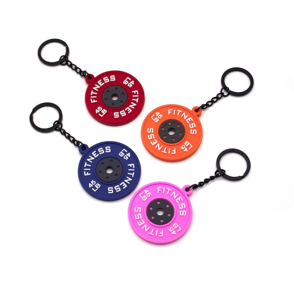

Mini Barbell Plates Keyring Dumbbell Fitness Series Pendant Fitness Prople чорний