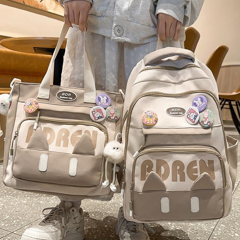 Children's Schoolbags Elementary School Girls Junior High School High School College Students Two Piece Backpack