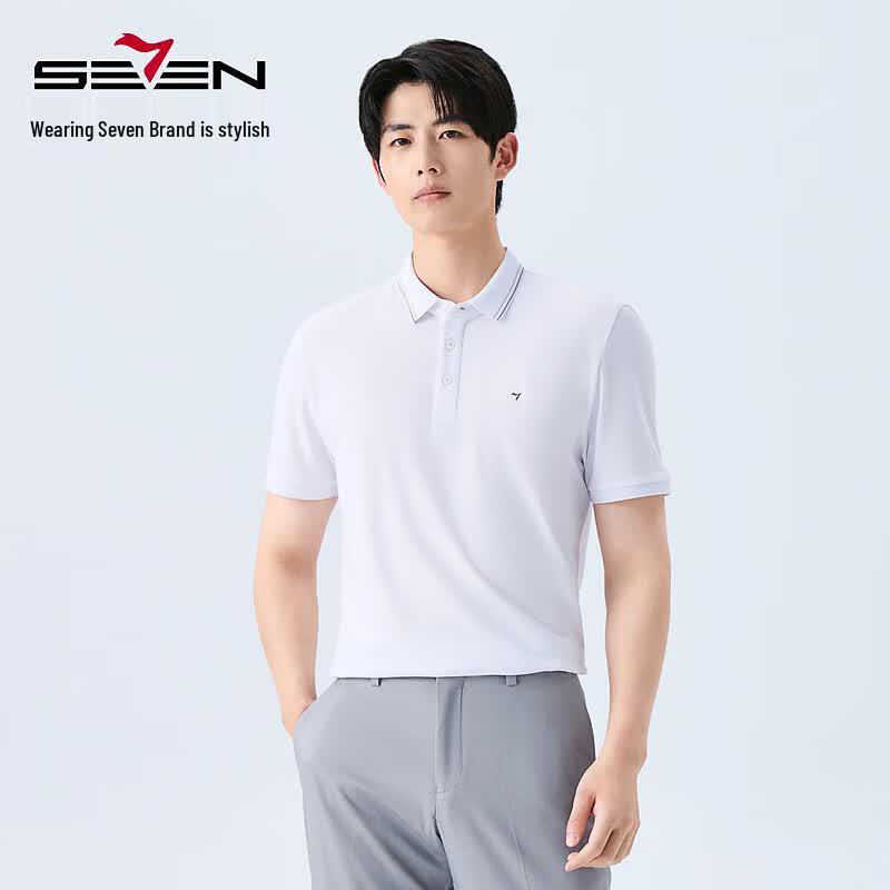SEVEN Men s Antibacterial & Anti-mite Short Sleeve Polo Shirt XL