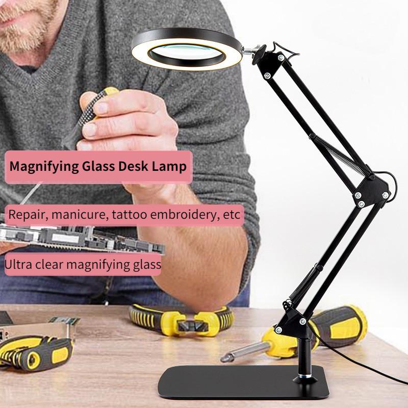 Electronic Welding Repairing desk lamp HD30X Desktop Nail Art Embroidery Fill Light Special Magnifying Glass Work Light