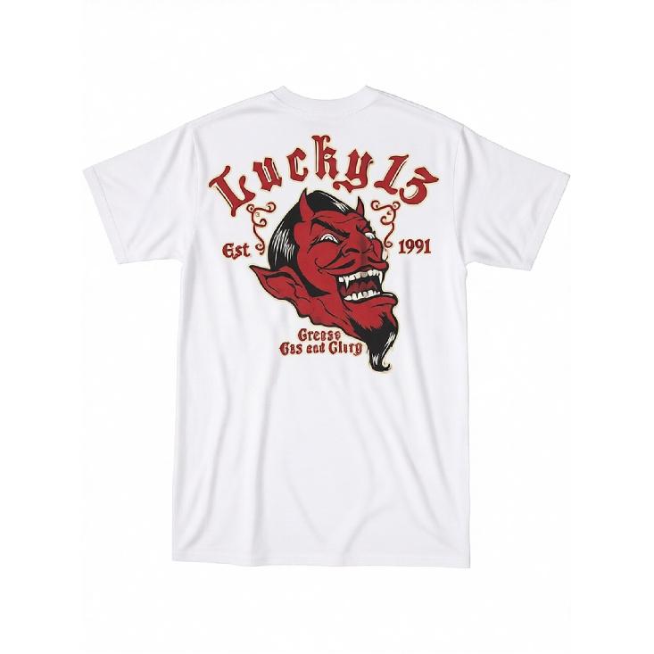 [Rockabilly-Stil] Herren "Rebel Grease" Grafik-T-Shirt - Schwarz, 100% Baumwolle Rundhals Kurzarm-T-Shirt mit Kühlem Rockabilly-Design, Perfekt für