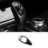 Carbon Fiber Gear Shift Knob Shifter Lever Trim 1PCS For BMW X3 F25 X4 2011-2017