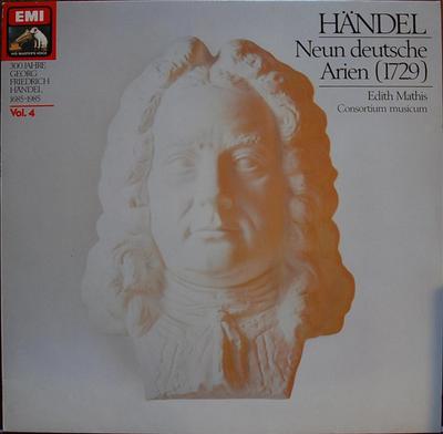 LP Record GEORG FRIEDRICH HNDEL  EDITH MATH  Neun Deutsche Arien 1280241 His Masters Vo Germany Classical Used
