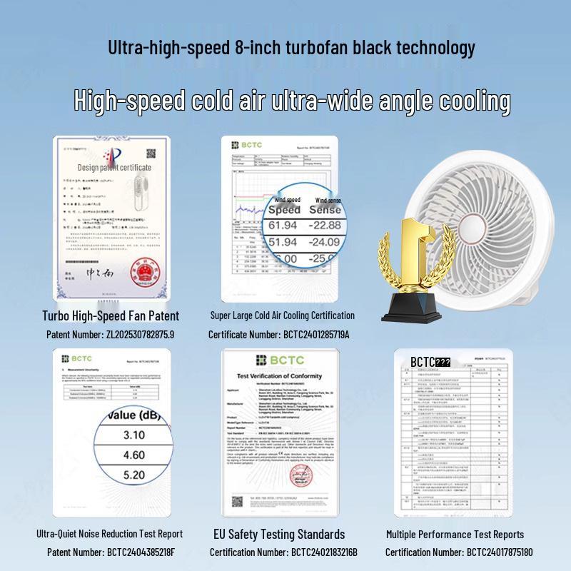 

Rechargeable Mini Ceiling Fan: Silent Dorm, Kitchen, or Outdoor Use – Wall-Mounted Design for Student Beds and Mosquito Net Areas. 20000mAh