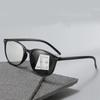 Women Round Photochromic Reading Glasses Trendy HD Color Changing Multifocal Glasses Men Anti-blue Ultralight Presbyopia 0+4.0