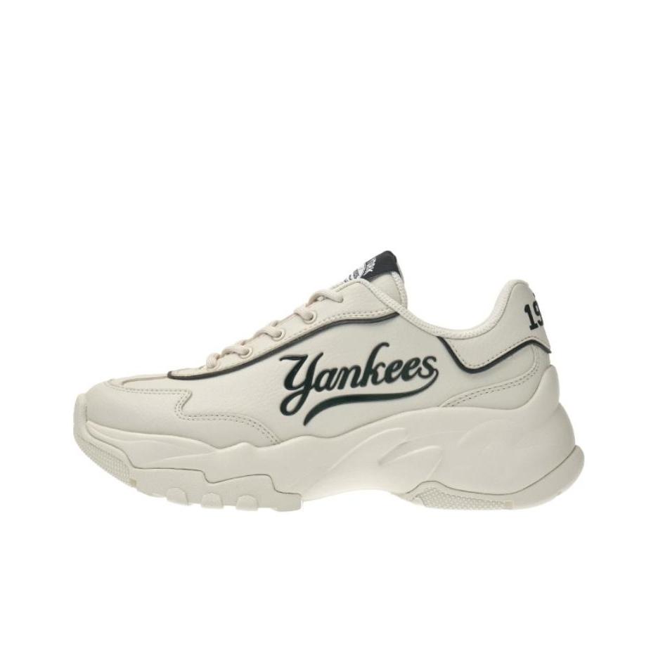 MLB Big Ball Chunky Cursive Confortable Antidérapant Résistant à l'usure Basse Dad Shoes Baskets Unisexes Beige 3ASHC025N-50IVS 40.5 gray