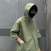 Hooded Half Sleeve Pullover Top Soft Large Pockets Loose Men T-shirt Streetwear