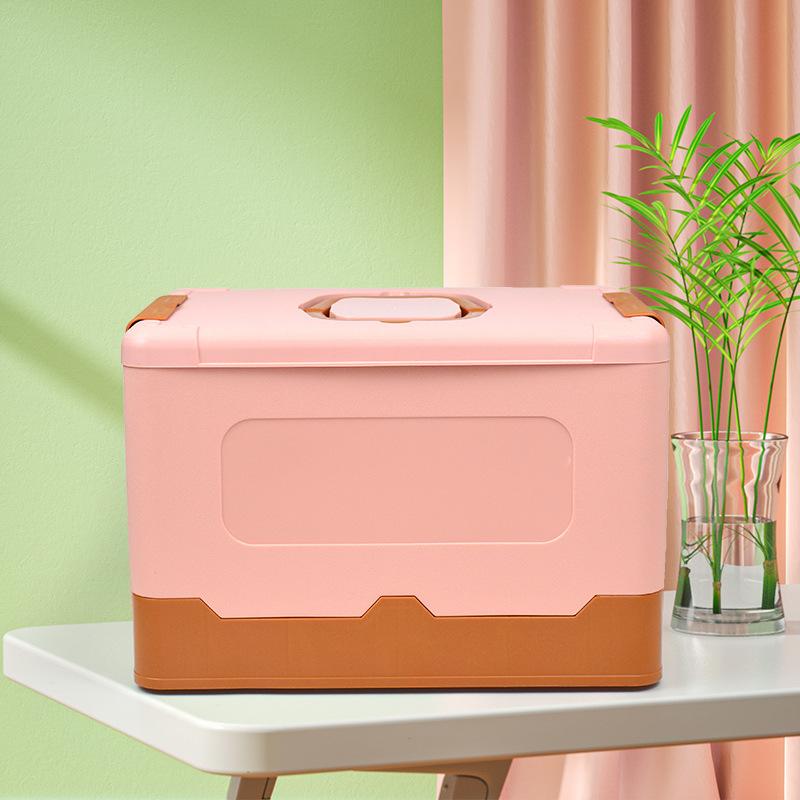 Multi-function Foldable Storage Box PP Plastic Detachable Portable Organizer Box with Lid for Car/Home, Clothes & Toys
