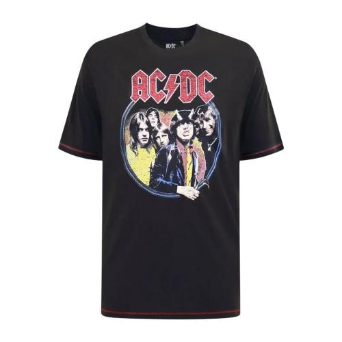 Duke Mens Hugh D555 Highway To Hell AC/DC Crew Neck Kingsize T-Shirt