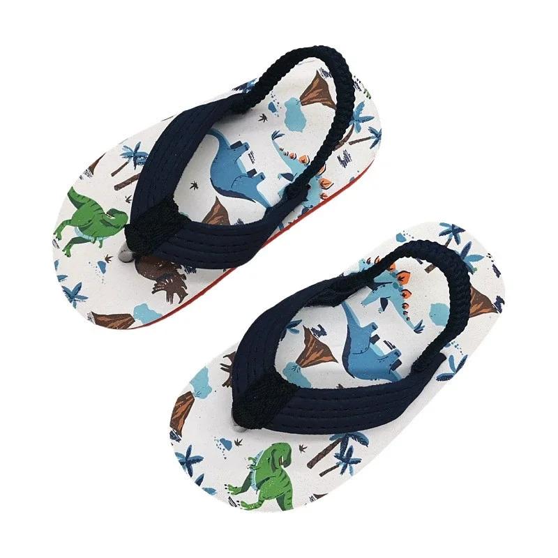 Kinder Flip-Flops Schuhe Cartoon Sommer EVA Weiche Sohle Indoor Baden Anti-Rutsch Mädchen und Jungen Sandalen Strand und Pool Hausschuhe