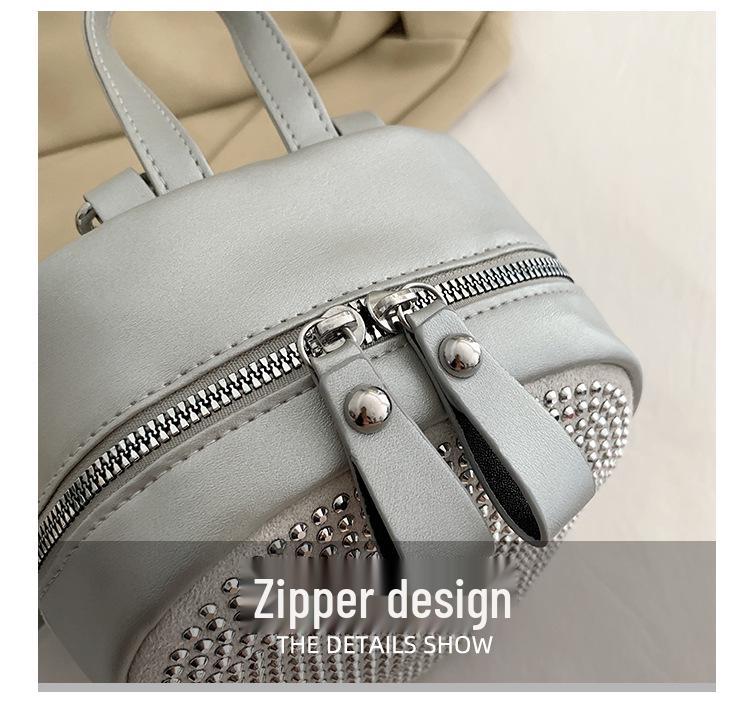 Trendy Women's Diamond-Studded Convertible Backpack 2023 - Celebrity-Inspired, Spacious, and Stylish.