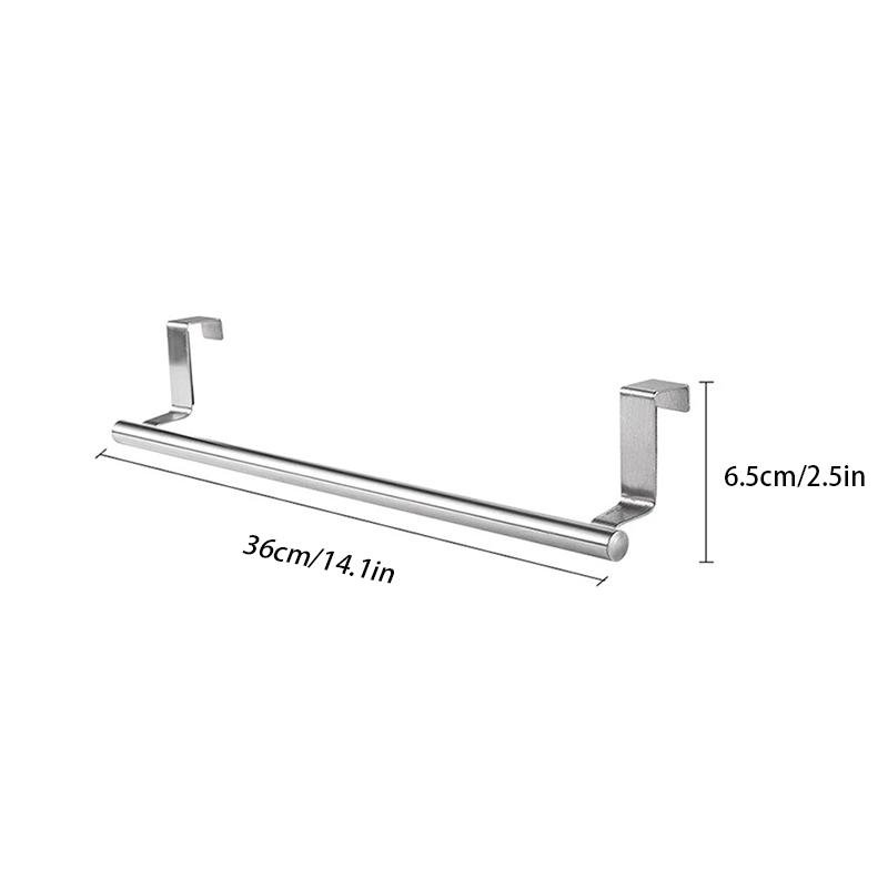 Kitchen Towel Holder Stainless Steel Towel Rack Under Sink Organizer Bathroom Towel Holder Sink Accessories SNJ004