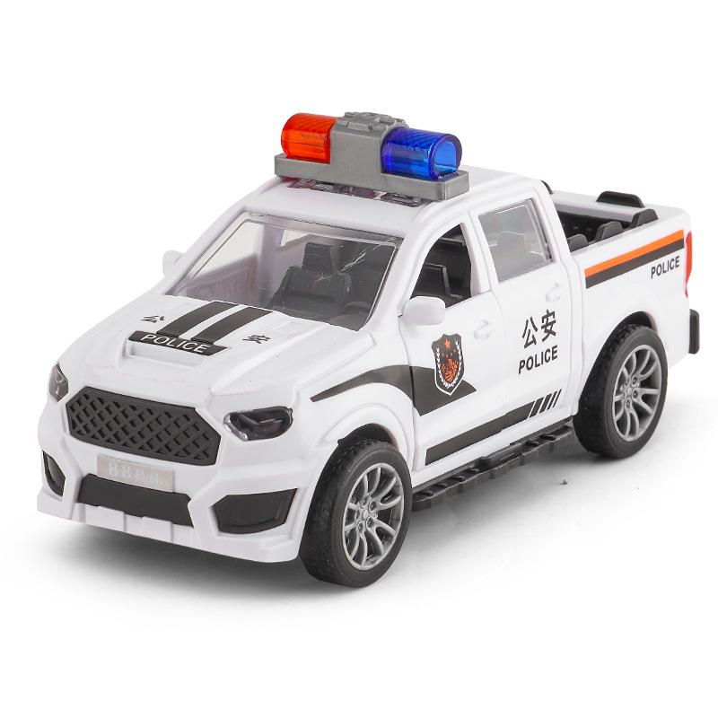 Kids' Inertial Police & Firefighter Toy Cars - Durable Models for Street Stalls & Night Market Gifts