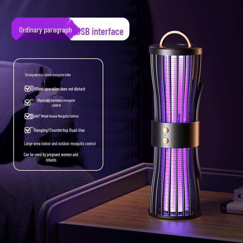 Wall-Mounted Electric Mosquito Killer Lamp: Outdoor Camping Night Light & Mosquito Repeller