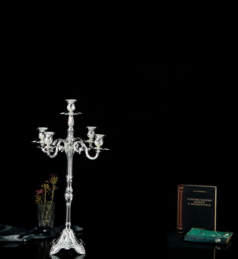 Luxury H65 /85/105cm 5lights Metal Candle Holders Tall Floor Candle Lantern Christmas Decorations For Home Decoration