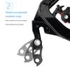Mountain Bike Frame Gear Tail Hook Extender Aluminum Alloy Bike Accessory Compatible with 34‑52T Large Flywheel