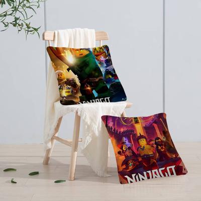 Kreskówka N-Ninjago Poduszka Prezenty Wyposażenie Domu Biura Sypialnia Sofa Samochód Poszewka na Poduszkę Etui 45x45cm