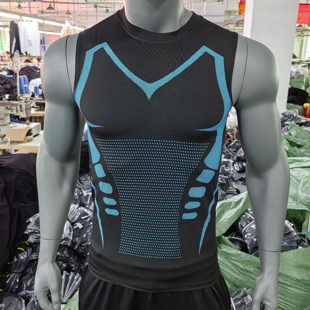 Chaleco Deportivo de Secado Rápido para Hombre de Corte Ajustado: Top de Fitness Transpirable, Sin Mangas y Elástico para Verano