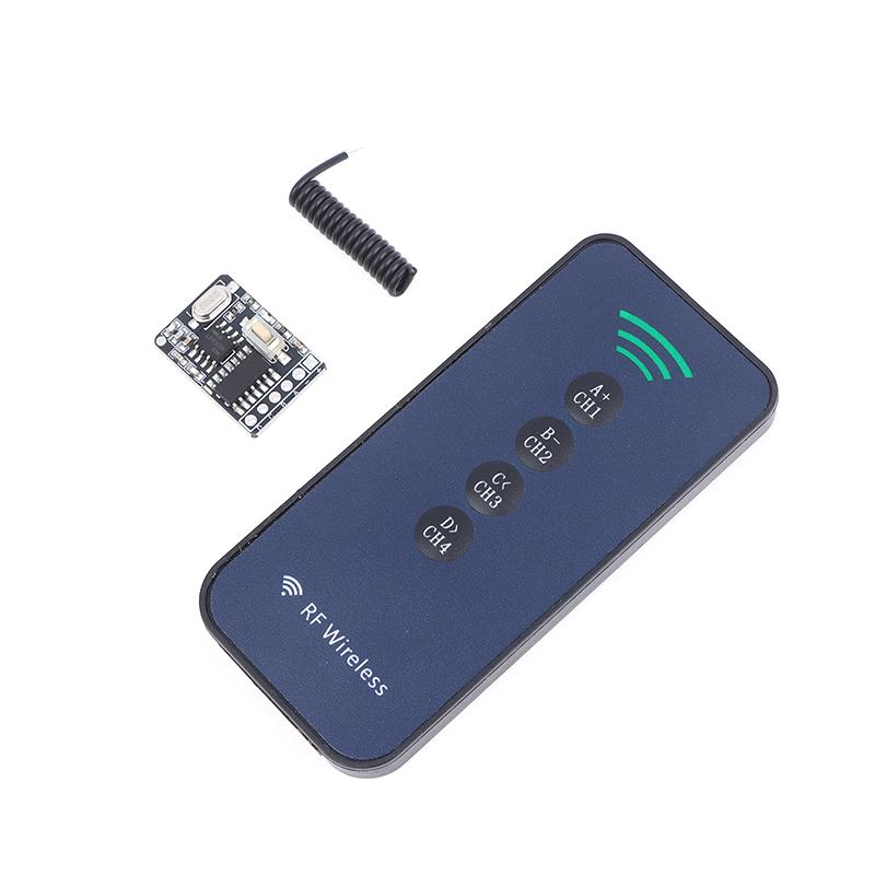 DC3-5V 433MHz Drahtloser Fernbedienungs-Sender RF Lerncode Dekodierer Empfängermodul 4-Kanal Rx480E Elektronik-Kit