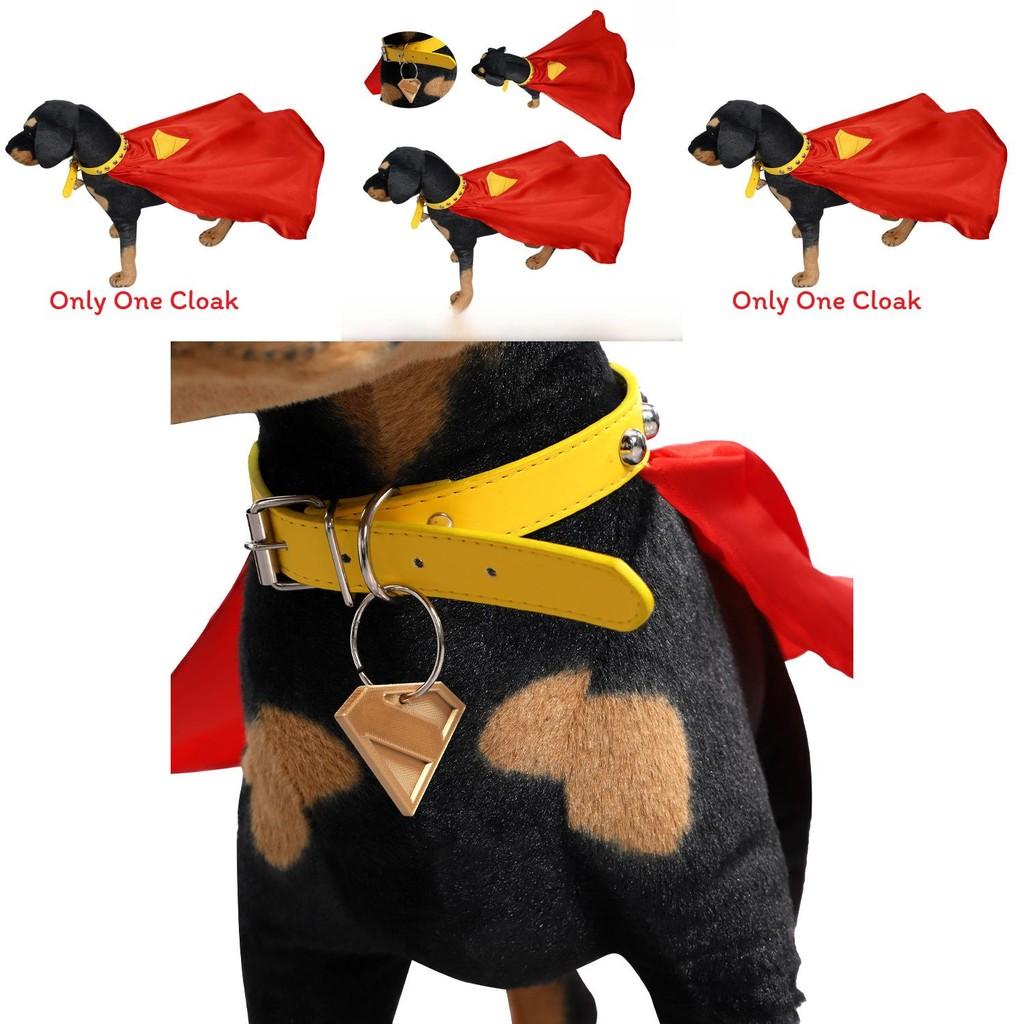 Superman Pet Dog Cloak With Polyester Fabric For Costume Parties And Play