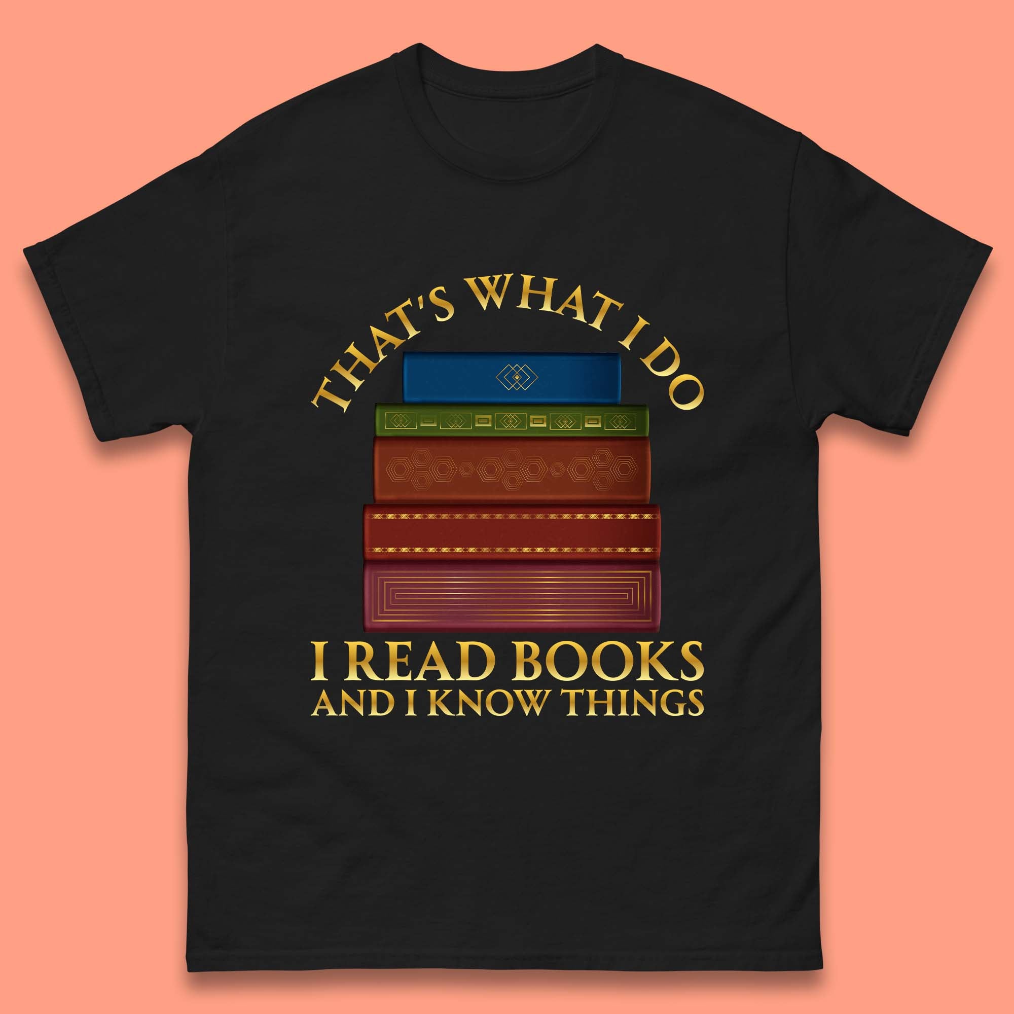 I Read Books And I Know Things T-Shirt Womens Tops Tees 2XL