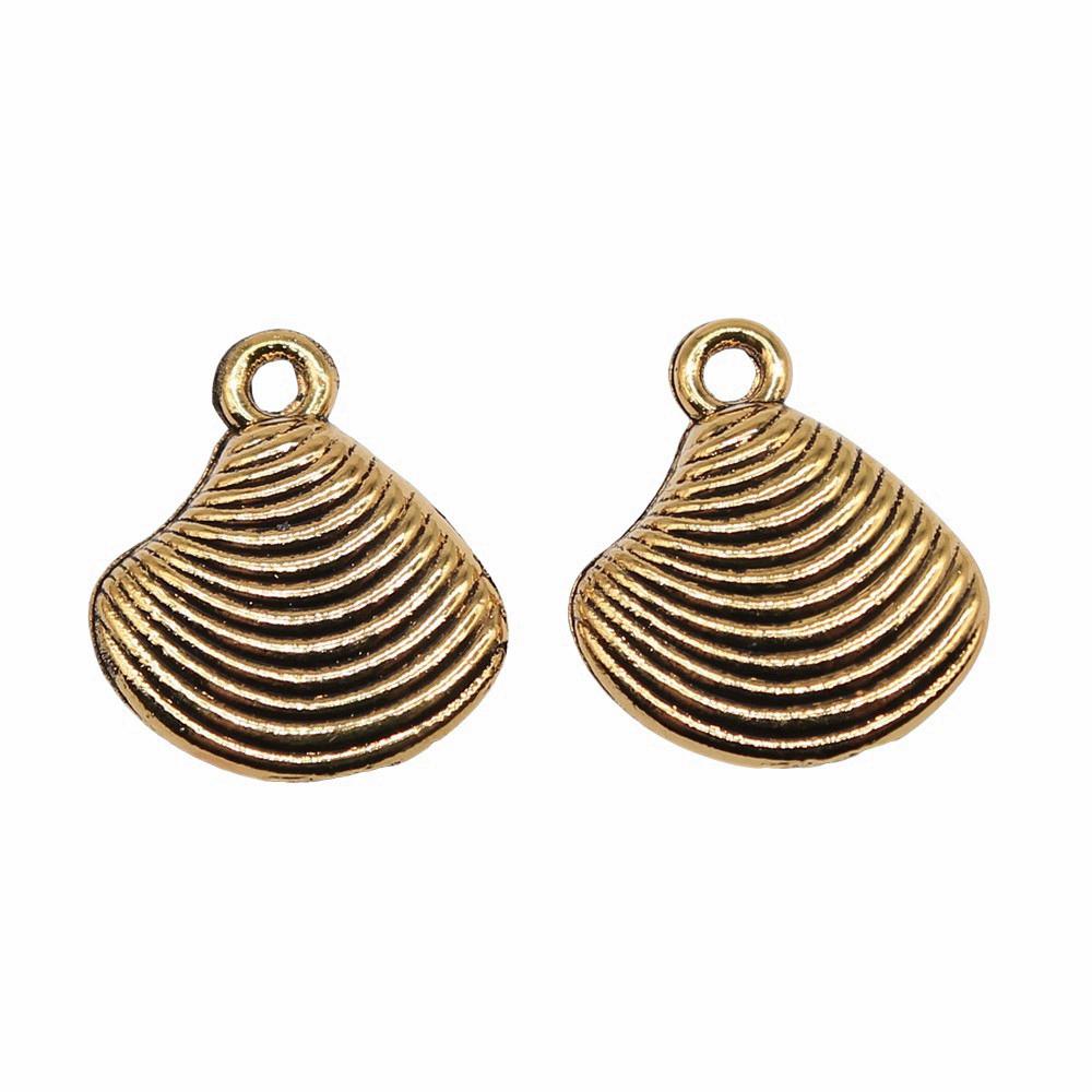 Shell Charms Multi Color Alloy Pendants For Beach Themed DIY Jewelry Accessories