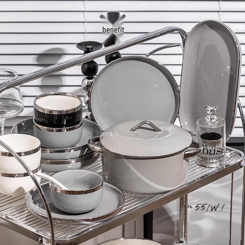 Mode Lanka High-Temperature Underglaze Ceramic Dinnerware Set