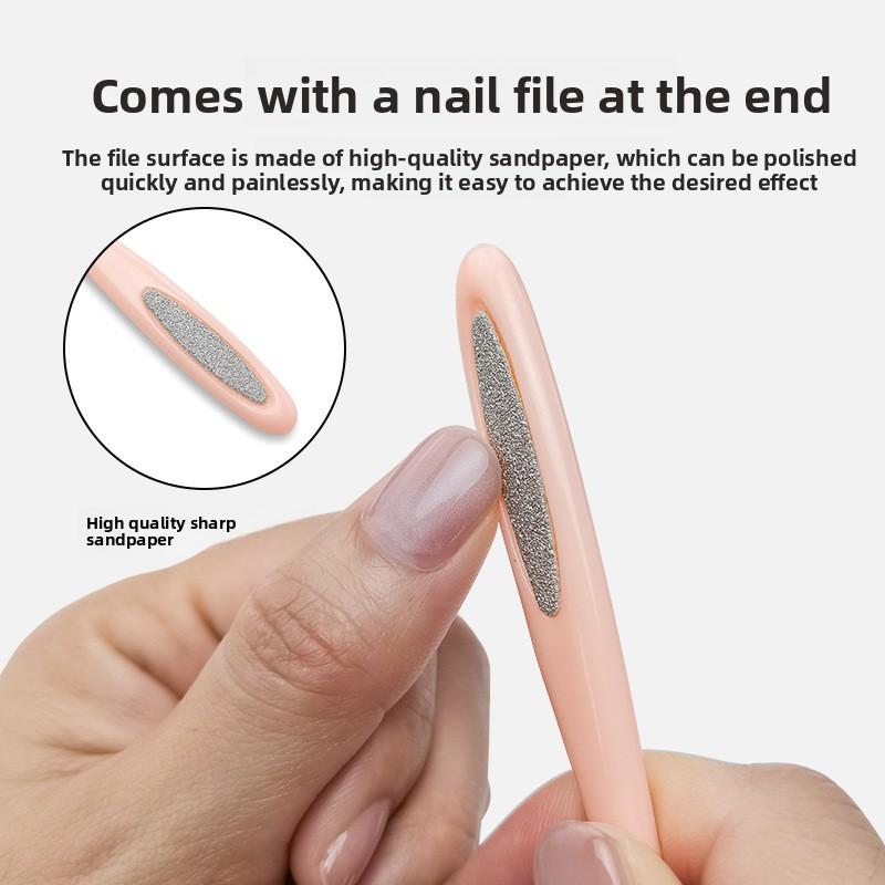 Nail Art Dead Skin Remover U-shaped trimming push fork exfoliating hand nail trimming 2-in-1 nail art tool