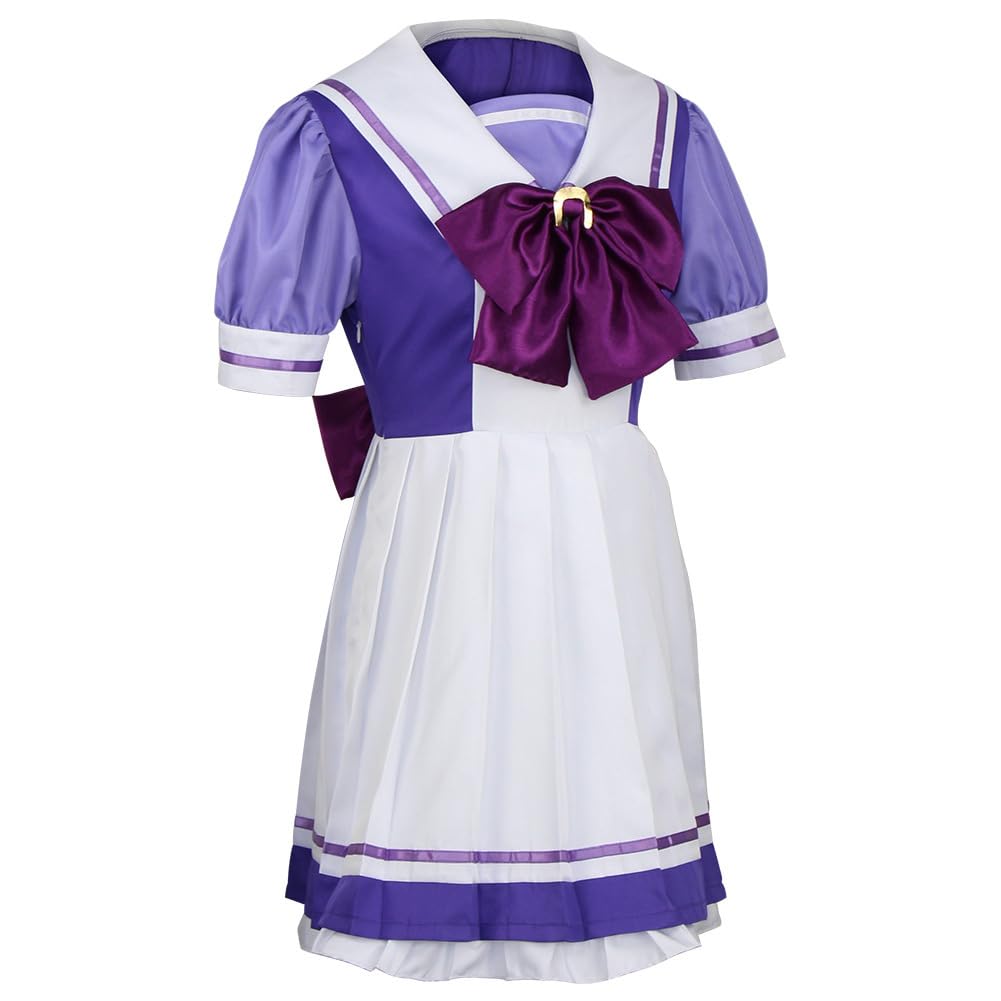 Apparlxer Horse Cosplay Uma Musume Cosplay Competition Short Sleeve Summer Anime Character Costume, School-Style Costume, Outfit, Uniform, Girls'