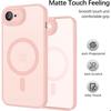 Coque pour iPhone 17e, avec Anneau Magnétique et Protection Caméra - Rose - 2 Verres Trempés