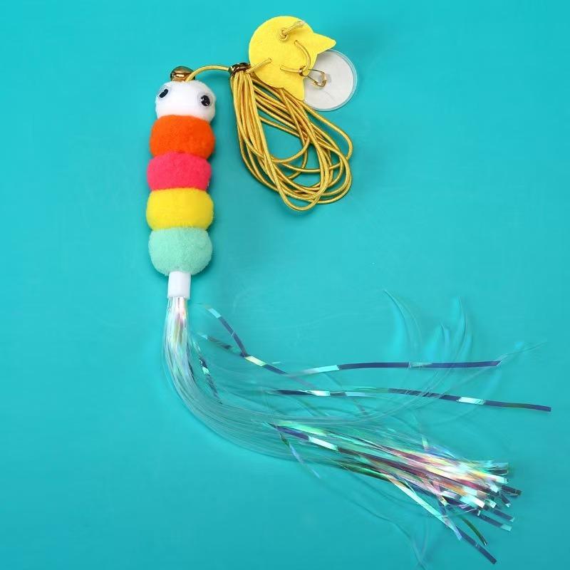 Hanging Cat Toys, Door-hanging Cat Toys, Biting Elastic Rope Cat Toys, Feather Cat Toys, Pet Supplies